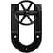 Ekena Millwork Premium Wagon Wheel Horseshoe Roller Hanger w/ Bolts for Barn Door for 1 3/8" Doors, Black GB60013R2WBL - alternate 2